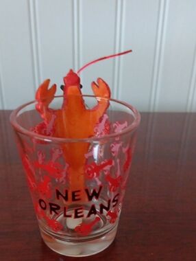 New Orleans Crawfish Shot Glass